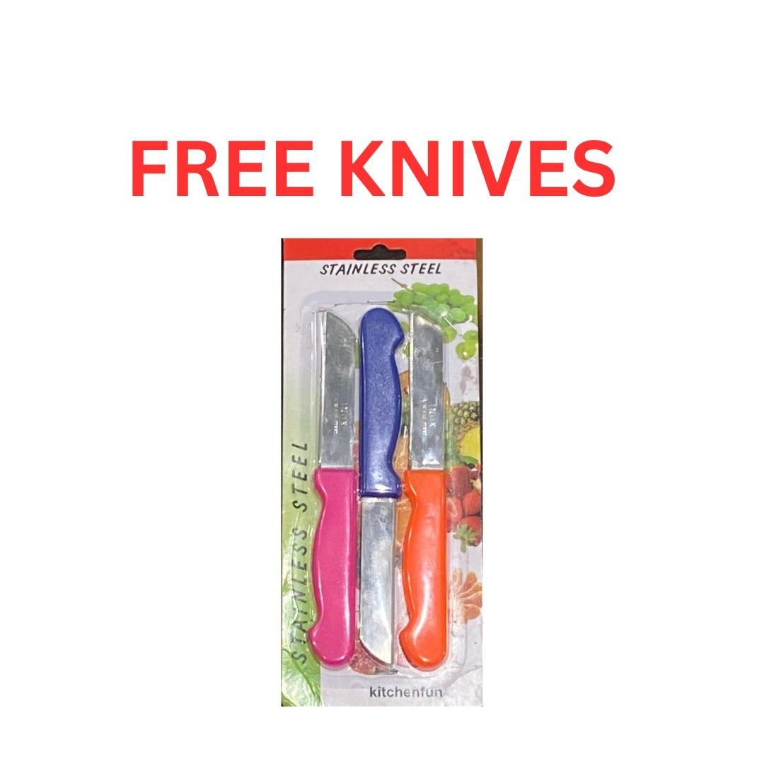 CUTTING BOARD WITH SET OF KNIVES