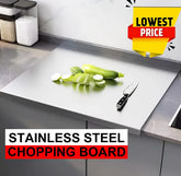 Stainless-Steel Cutting Board With Free Knives