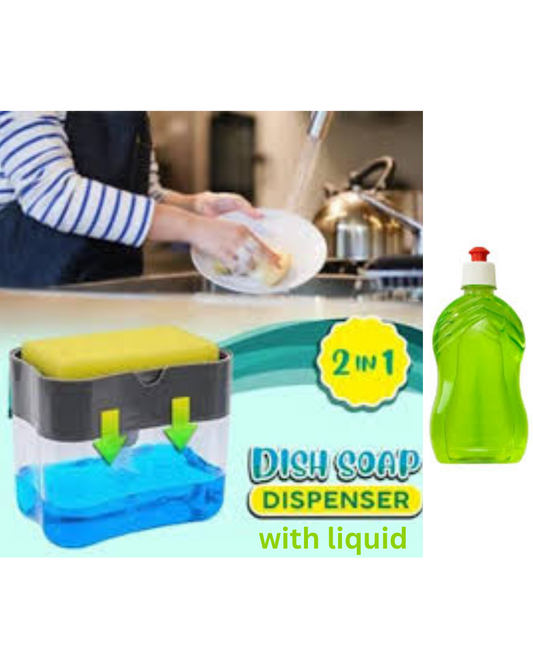2 in 1 soap dispenser with free liquid