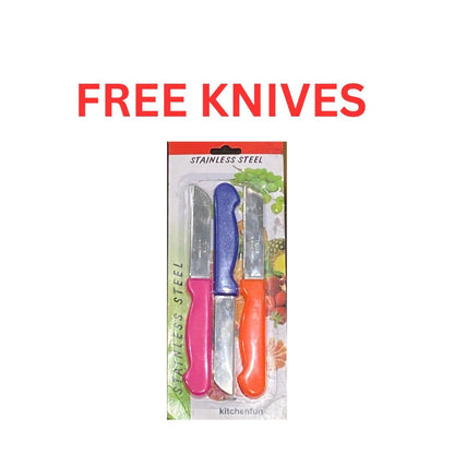CUTTING BOARD WITH SET OF KNIVES