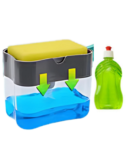 2 in 1 soap dispenser with free liquid