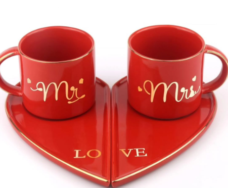 Mr and Mrs mug set