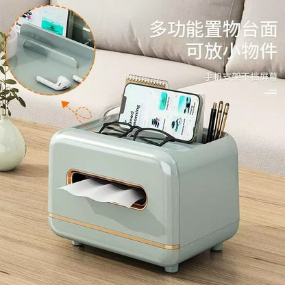 2-in-1 Tissue Box Organizer