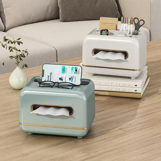 2-in-1 Tissue Box Organizer